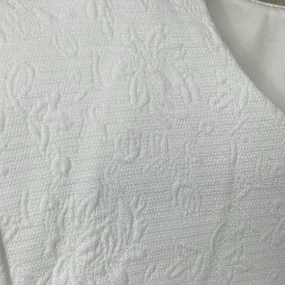 New Veronica Beard Channing Jacquard Sheath Dress In White Long Sleeve Sz 8 - Picture 4 of 14